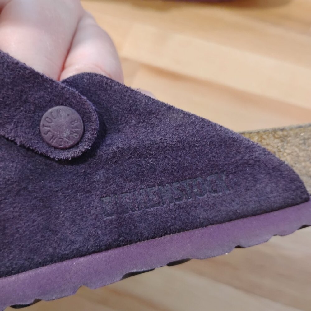 Purple Birkenstock Boston 38 Narrow - Picture 9 of 11